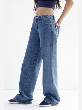 Pacsun Low Rise Baggy jeans light indigo size 25